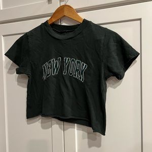 John Galt for PacSun New York cropped baby tee